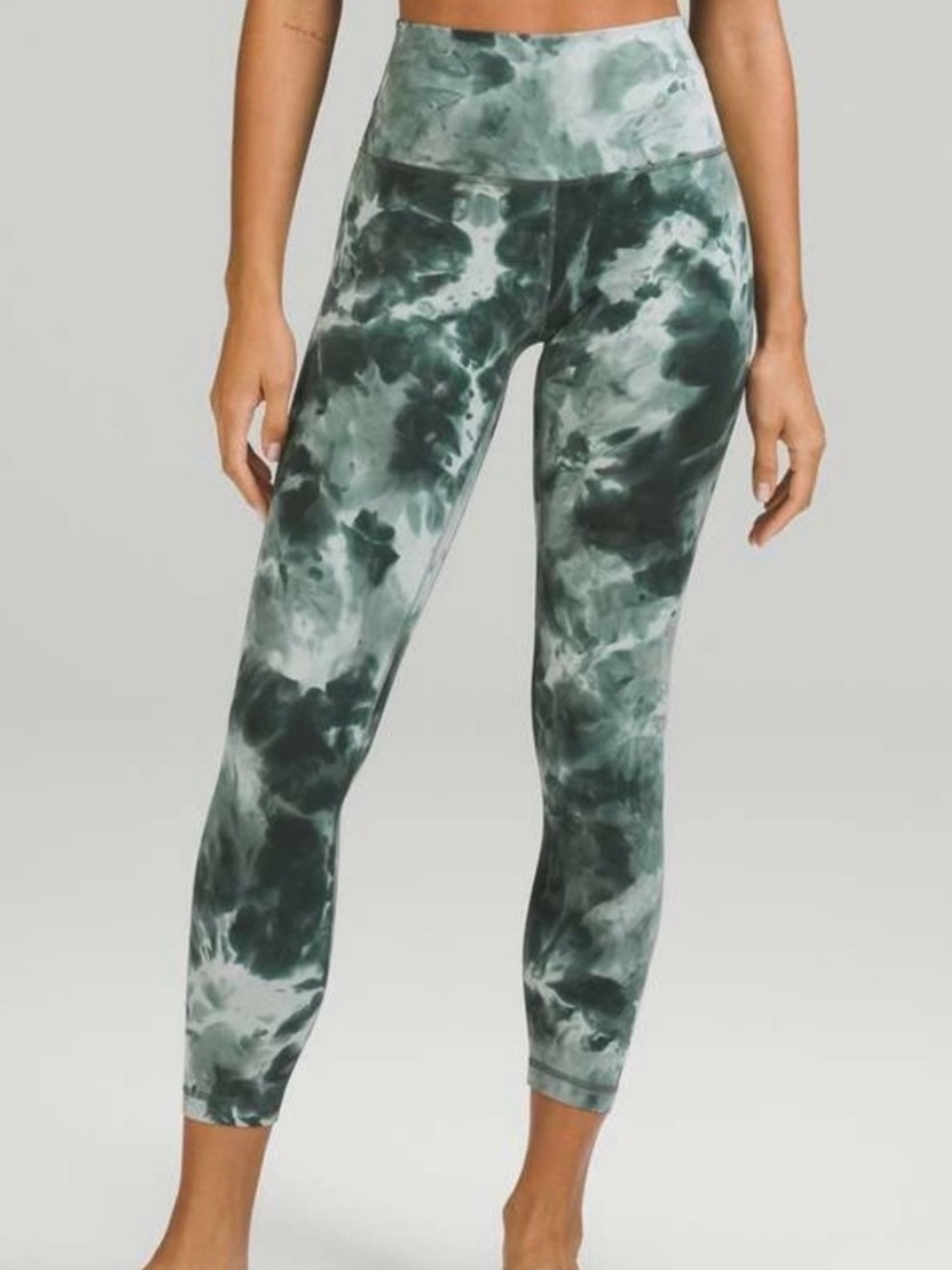 lululemon athletica Green Tie-Dye High-Waist Leggings